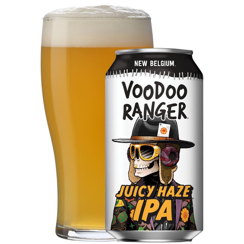 slide 2 of 11, New Belgium Voodoo Ranger Juicy Haze IPA Beer - 6pk/12 fl oz Cans, 6 ct; 12 fl oz