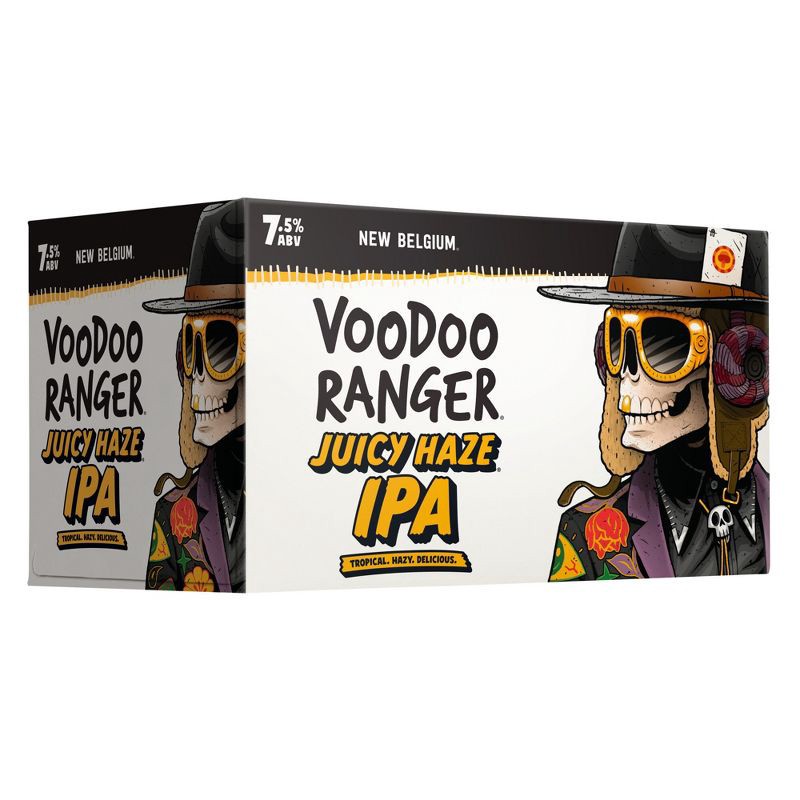 slide 9 of 11, New Belgium Voodoo Ranger Juicy Haze IPA Beer - 6pk/12 fl oz Cans, 6 ct; 12 fl oz