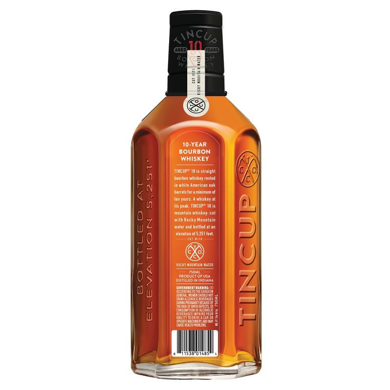slide 2 of 8, Tincup 10yr Whiskey - 750ml Plastic Bottle, 750 ml
