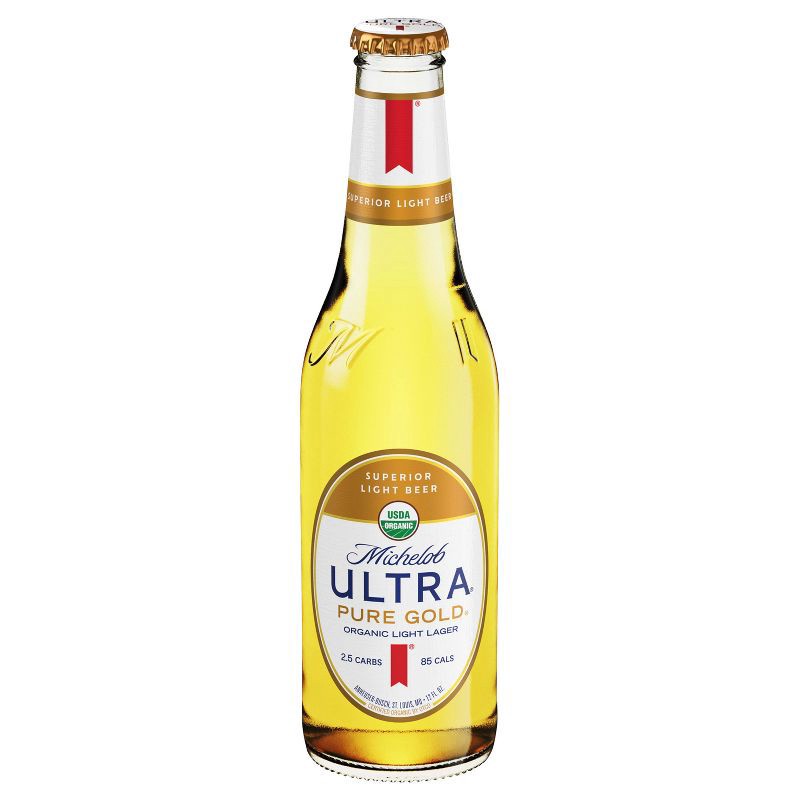 slide 10 of 12, Michelob ULTRA Pure Gold Organic Light Lager Beer - 6pk/12 fl oz Bottles, 6 ct; 12 fl oz