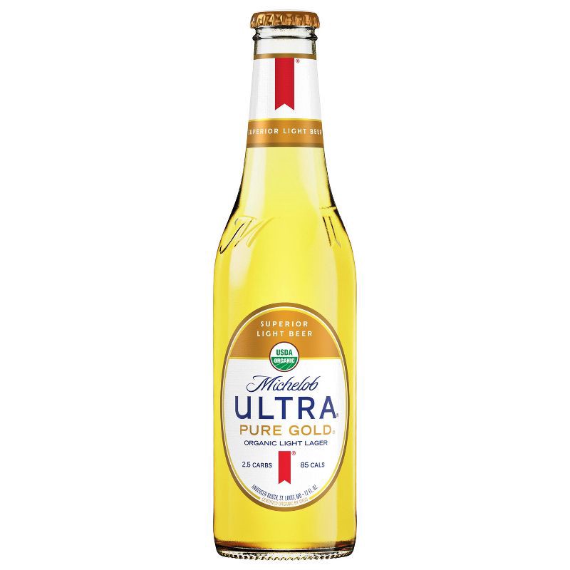 slide 10 of 11, Michelob ULTRA Pure Gold Organic American Lager Beer - 12pk/12 fl oz Bottles, 12 ct; 12 fl oz