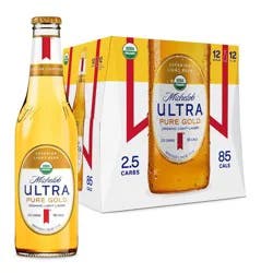 Michelob ULTRA Pure Gold Organic American Lager Beer - 12pk/12 fl oz Bottles