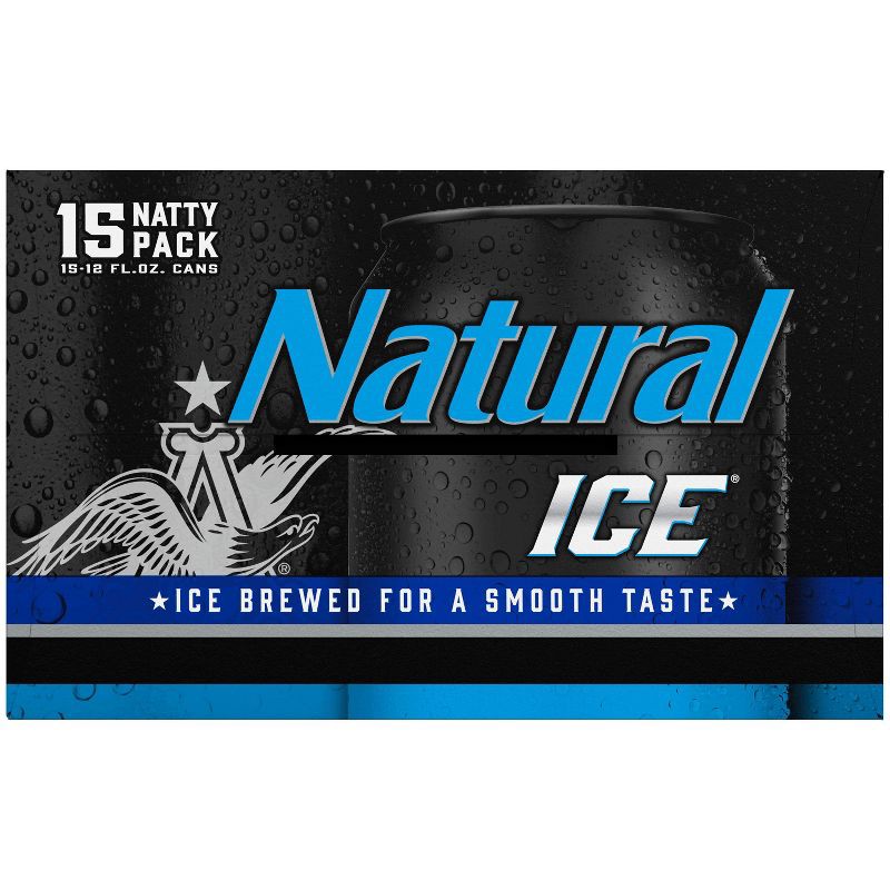 slide 2 of 9, Natural Ice Beer - 15pk/12 fl oz Cans, 15 ct; 12 fl oz
