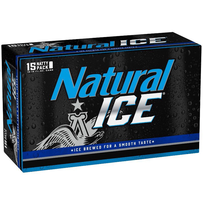 slide 1 of 9, Natural Ice Beer - 15pk/12 fl oz Cans, 15 ct; 12 fl oz