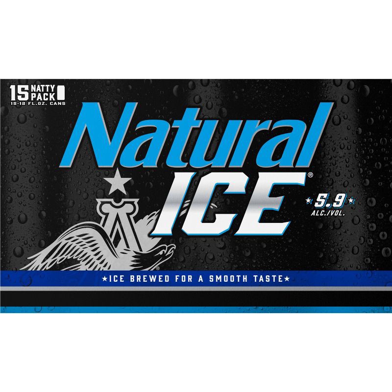 slide 4 of 9, Natural Ice Beer - 15pk/12 fl oz Cans, 15 ct; 12 fl oz