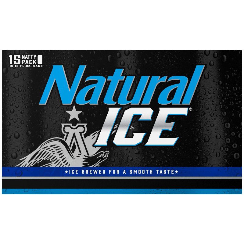 slide 5 of 9, Natural Ice Beer - 15pk/12 fl oz Cans, 15 ct; 12 fl oz