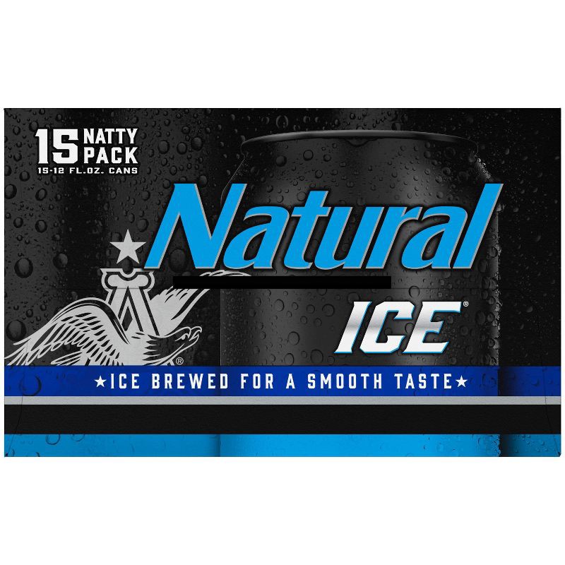 slide 6 of 9, Natural Ice Beer - 15pk/12 fl oz Cans, 15 ct; 12 fl oz