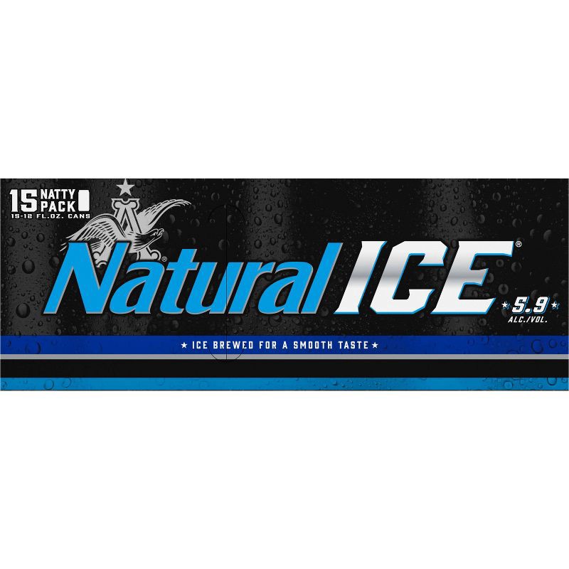 slide 7 of 9, Natural Ice Beer - 15pk/12 fl oz Cans, 15 ct; 12 fl oz