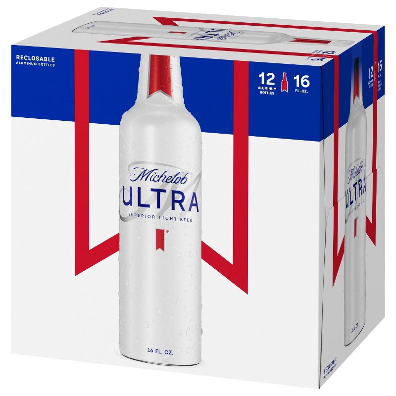 slide 8 of 10, Michelob Ultra Superior Light Beer - 12pk/16 fl oz Aluminum Bottles, 12 ct; 16 fl oz