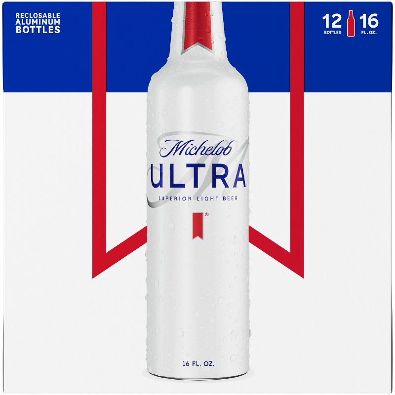 slide 10 of 13, Michelob ULTRA Superior Light American Lager Beer - 12pk/16 fl oz Bottles, 12 ct; 16 fl oz