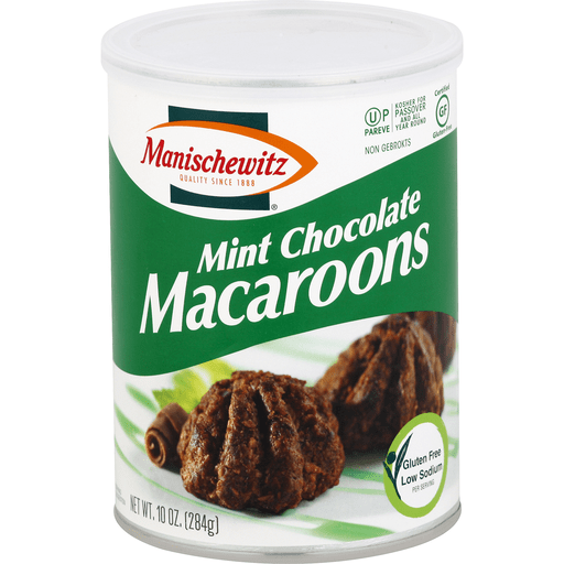 slide 2 of 2, Manischewitz Mint Chocolate Macaroons, 10 oz