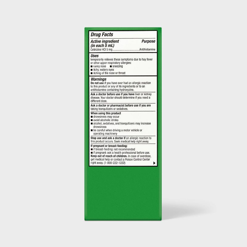 slide 3 of 5, Cetirizine 5mg Allergy Relief Liquid - Bubblegum - 4 fl oz - up&up™, 5mg, 4 fl oz