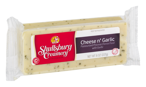 slide 1 of 1, Shullsburg Creamery Cheese N' Garlic, 8 oz