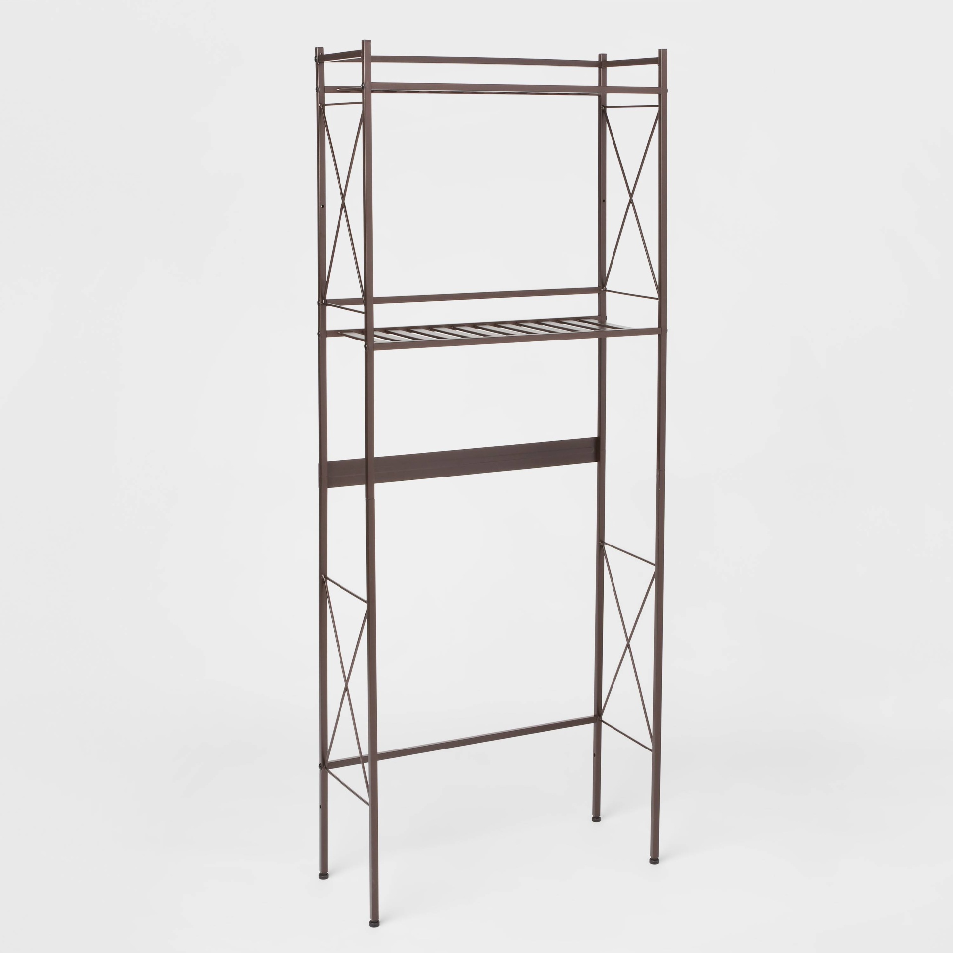 slide 1 of 5, Square Tube Over the Toilet Etagere Bronze - Threshold, 1 ct