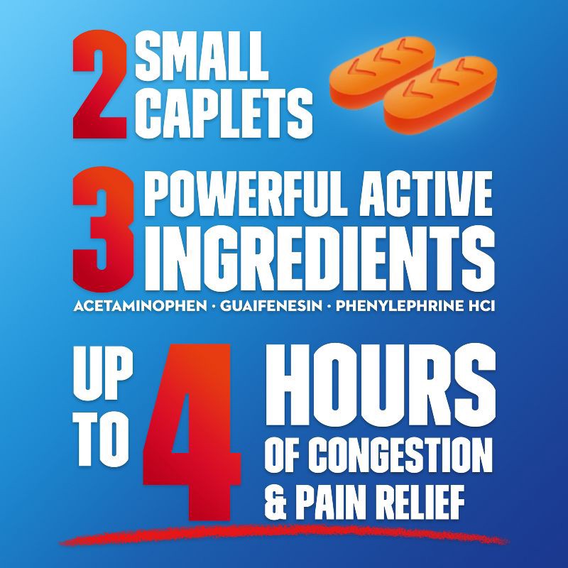 slide 4 of 8, Mucinex Sinus-Max Severe Congestion Relief Caplets - Acetaminophen - 20ct, 20 ct