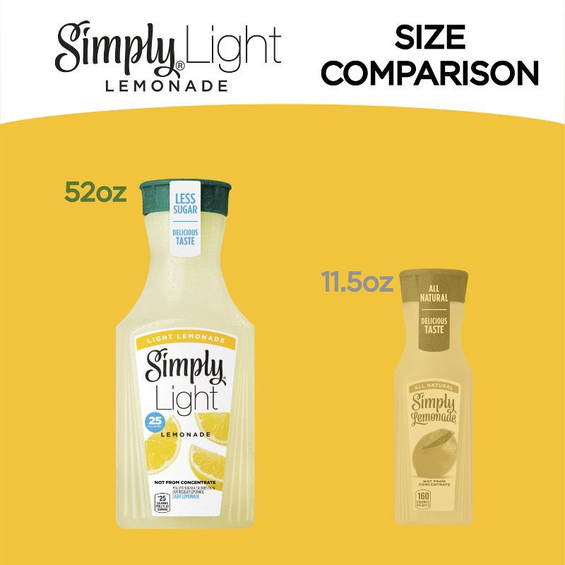 slide 12 of 14, Simply Beverages Simply Light Lemonade Juice Drink - 52 fl oz, 52 fl oz