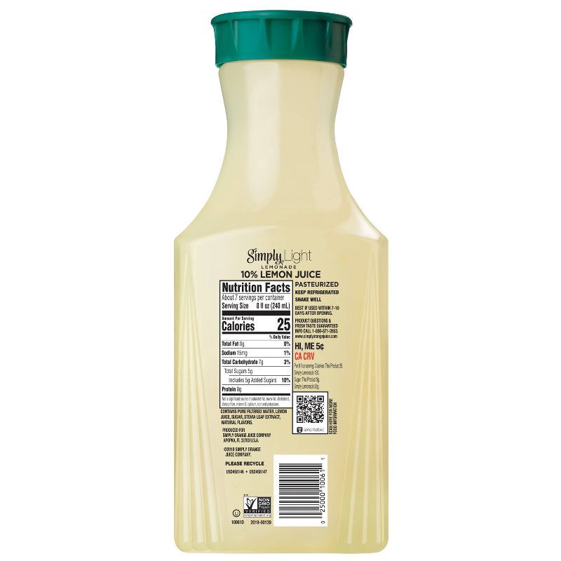 slide 6 of 9, Simply Beverages Simply Light Lemonade Juice Drink - 52 fl oz, 52 fl oz