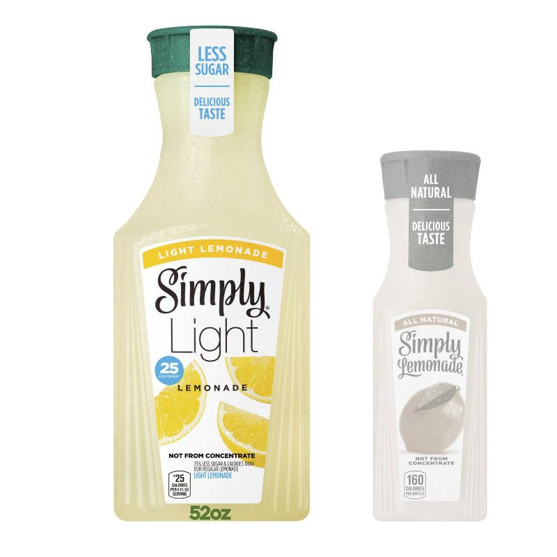 slide 9 of 9, Simply Beverages Simply Light Lemonade Juice Drink - 52 fl oz, 52 fl oz