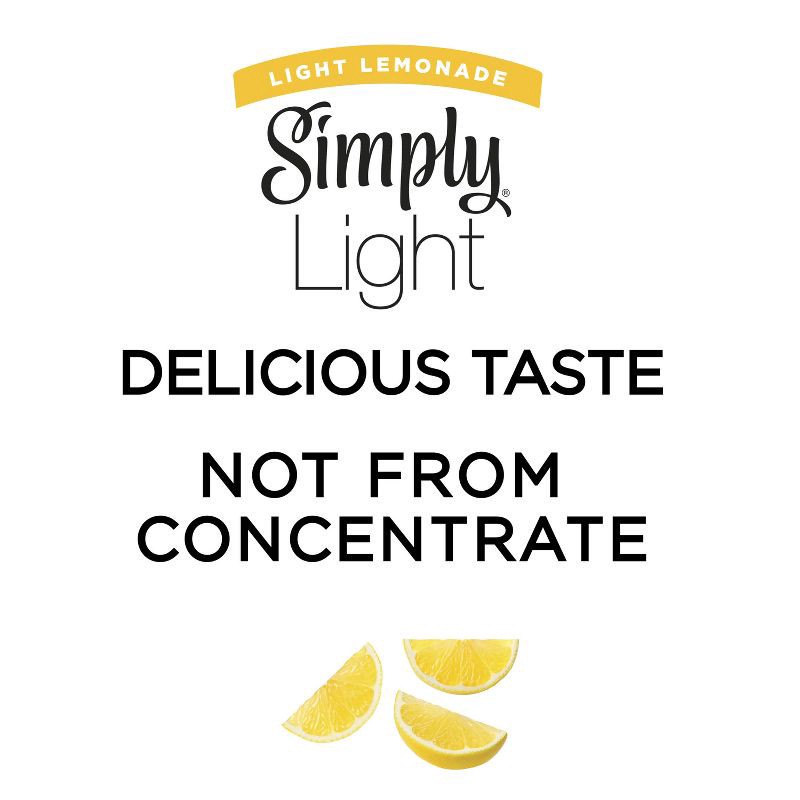 slide 10 of 14, Simply Beverages Simply Light Lemonade Juice Drink - 52 fl oz, 52 fl oz
