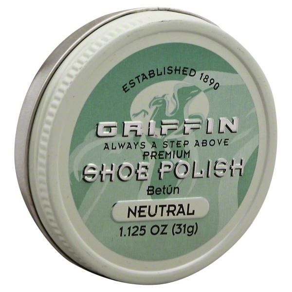 slide 1 of 1, Griffin Bros. Shoe Polish Paste Wax - Neutral, 1.12 oz