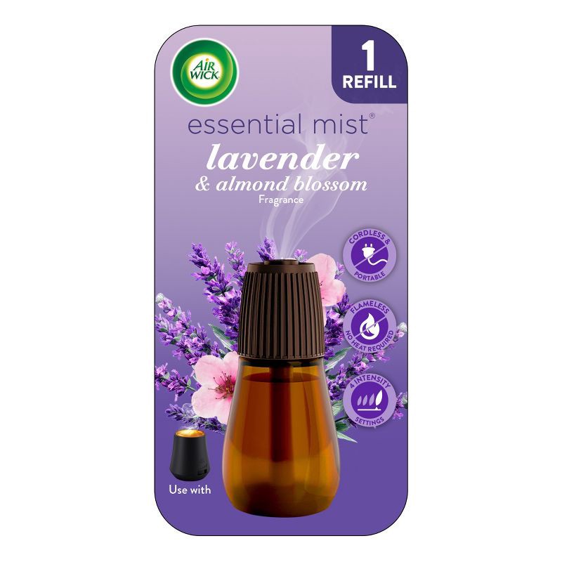 slide 1 of 10, Air Wick Essential Mist Lavender & Almond Blossom Air Freshener Refill - 0.67 fl oz, 0.67 fl oz