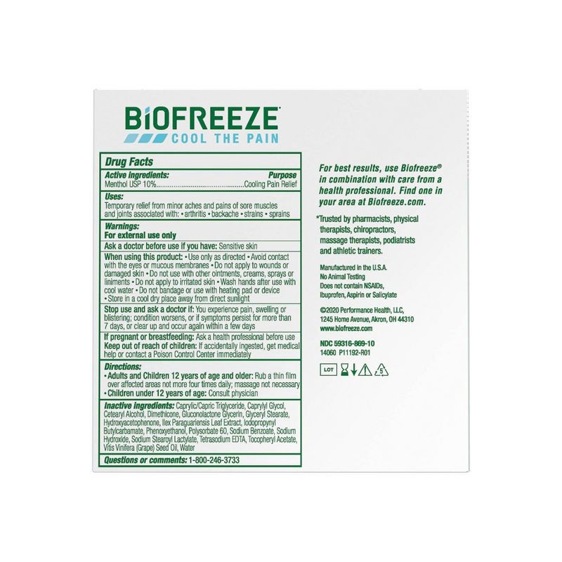 slide 8 of 13, Biofreeze Pain Relieving Cream - 3oz, 3 oz