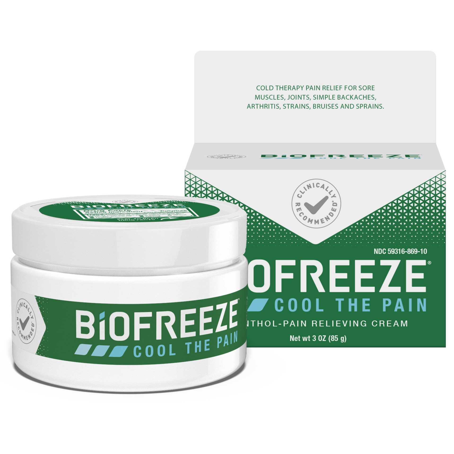 slide 1 of 8, Biofreeze Pain Relieving Cream - 3oz, 3 oz