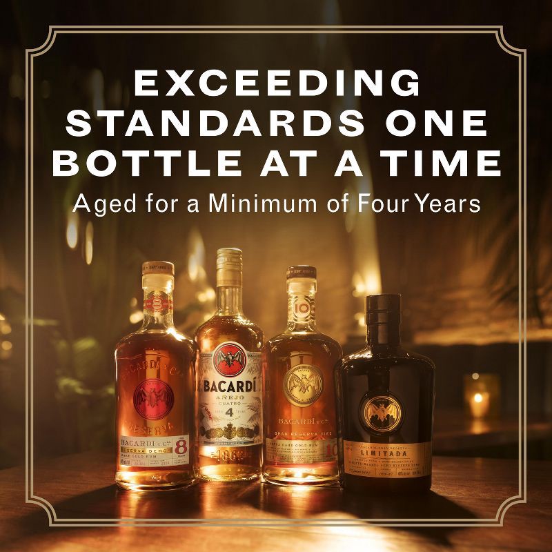 slide 6 of 7, Bacardi 4yr Anejo Cuatro Rum - 750ml Bottle, 750 ml
