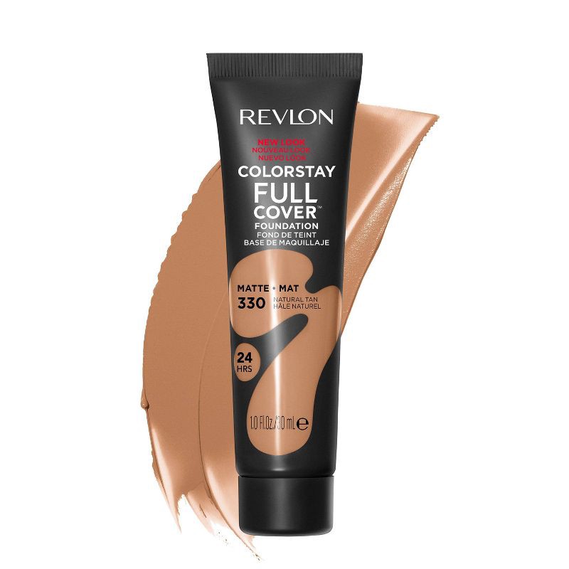 slide 2 of 4, Revlon ColorStay Full Cover Matte Foundation - 330 Natural Tan - 1 fl oz, 1 fl oz