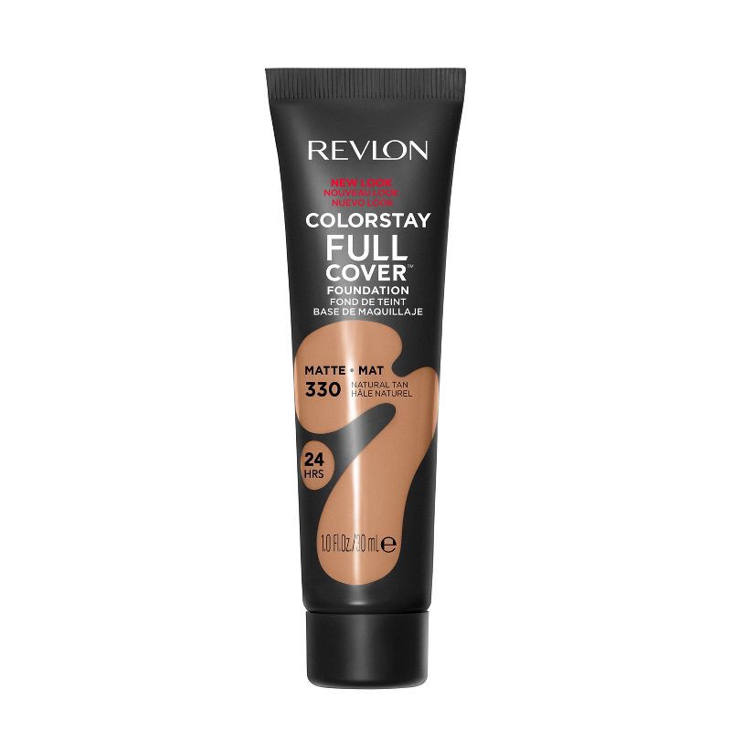 slide 1 of 4, Revlon ColorStay Full Cover Matte Foundation - 330 Natural Tan - 1 fl oz, 1 fl oz