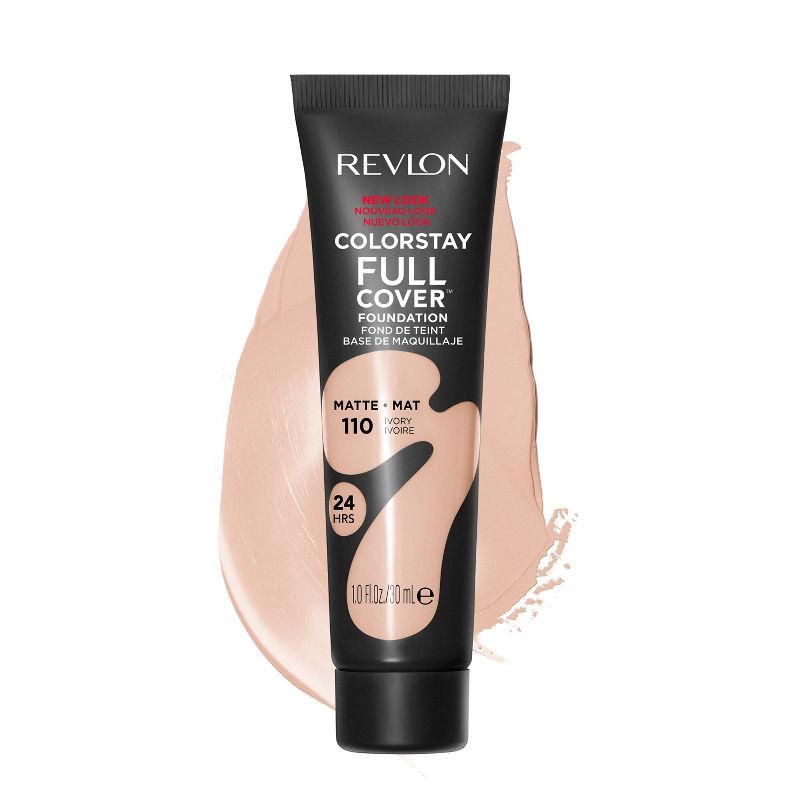 slide 3 of 4, Revlon ColorStay Full Cover Matte Foundation - 110 Ivory - 1 fl oz, 1 fl oz