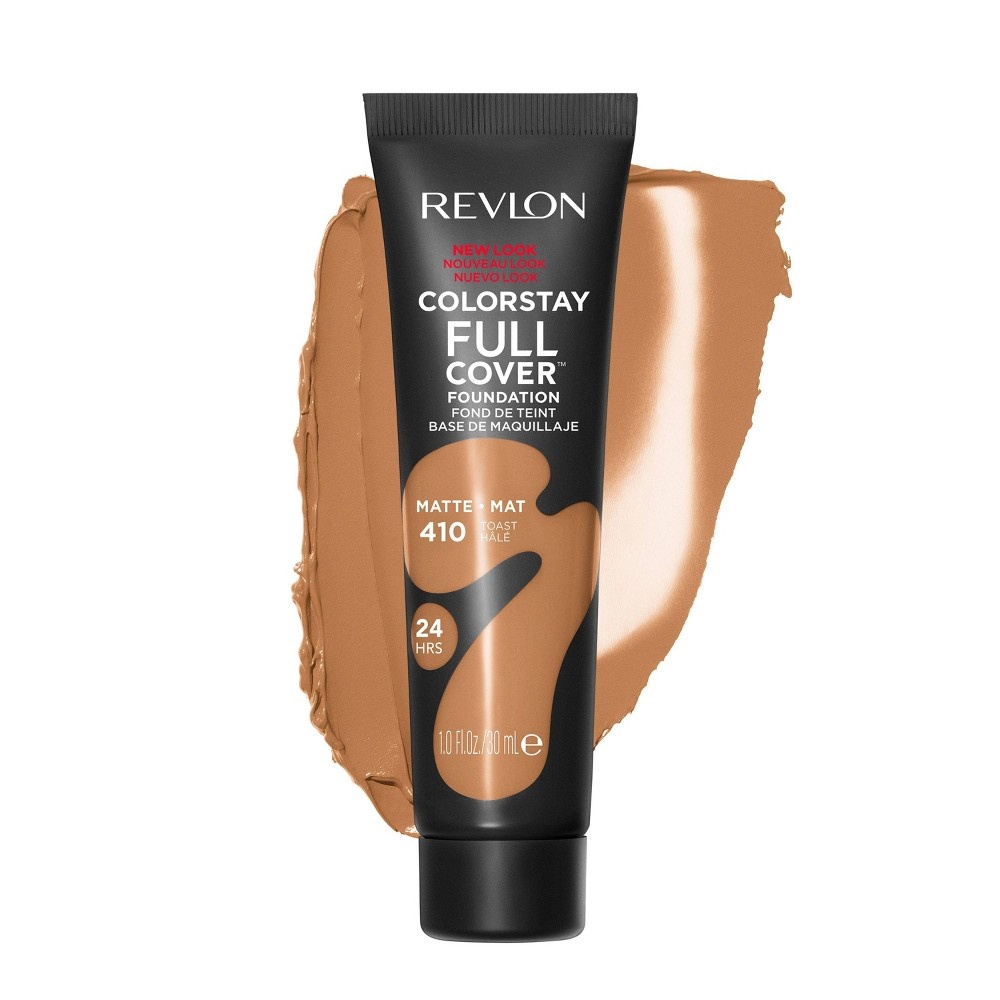 slide 2 of 4, Revlon ColorStay Full Cover Matte Foundation - 410 Toast - 1 fl oz, 1 fl oz