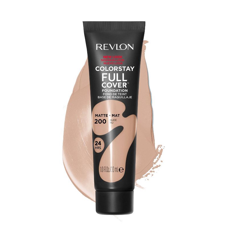 slide 3 of 4, Revlon ColorStay Full Cover Matte Foundation - 200 Nude - 1 fl oz, 1 fl oz