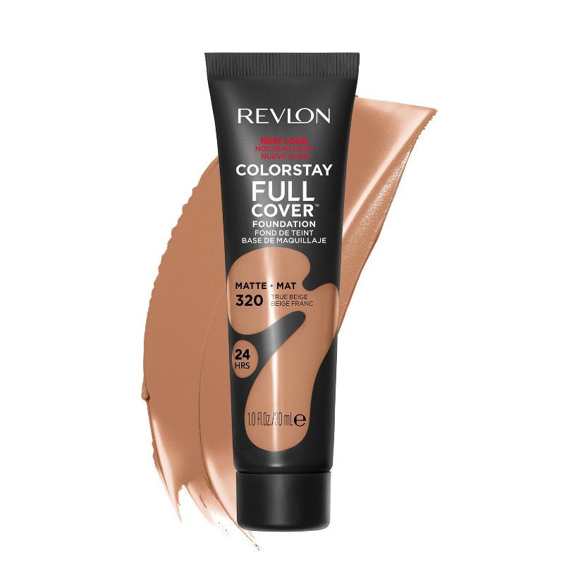 slide 2 of 4, Revlon ColorStay Full Cover Matte Foundation - 320 True Beige - 1 fl oz, 1 fl oz