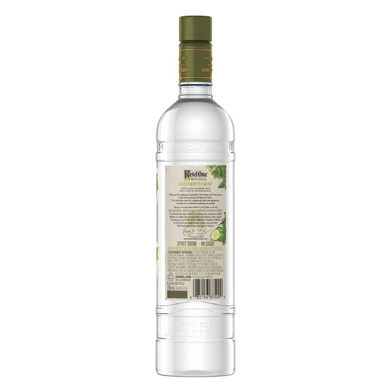 slide 7 of 10, Ketel One Botanical Cucumber Mint Vodka - 750ml Bottle, 750 ml