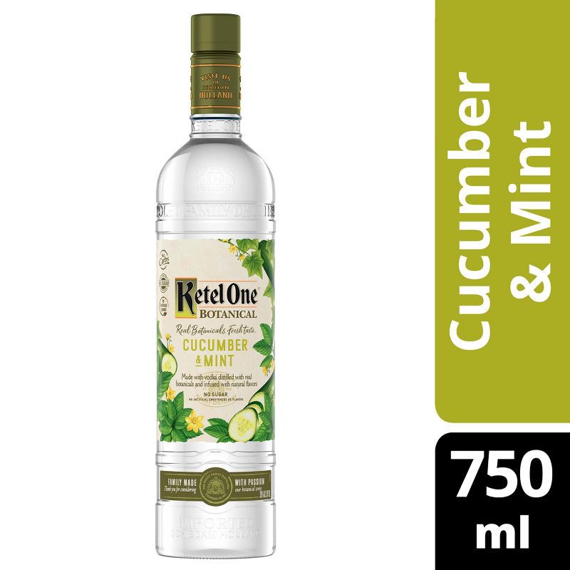 slide 10 of 10, Ketel One Botanical Cucumber Mint Vodka - 750ml Bottle, 750 ml