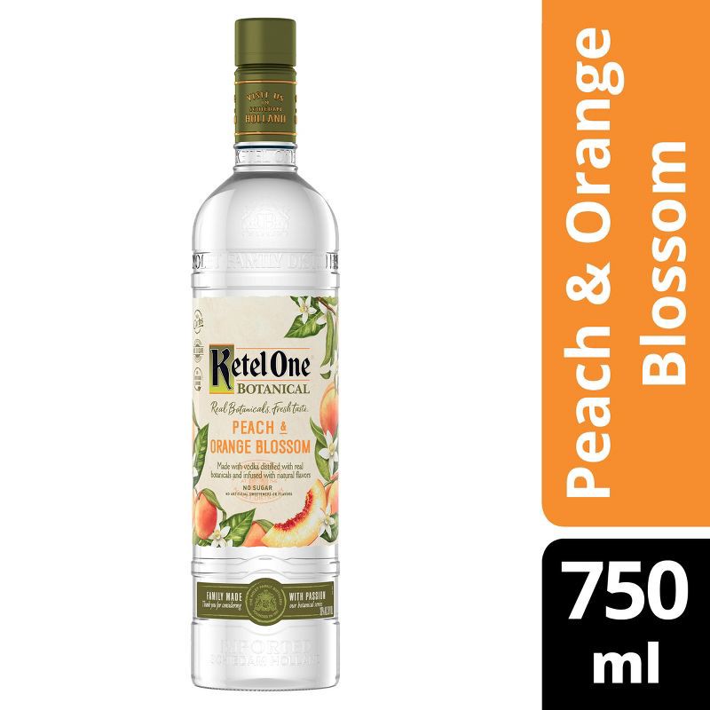 slide 2 of 7, Ketel One Botanicals Peach Orange Blossom Vodka - 750ml Bottle, 750 ml