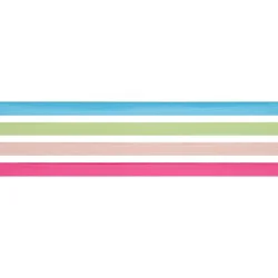 4pk - 0 .4"x72' End Channel Curl Ribbon Pink/Blue/Green - Spritz™