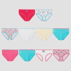 Hanes Girls' Bonus Pack 10 Cotton Classic Briefs - Colors Vary 16