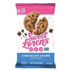 Sweet Loren's Gluten Free Vegan Chocolate Chunk Cookie Dough - 12oz/12ct