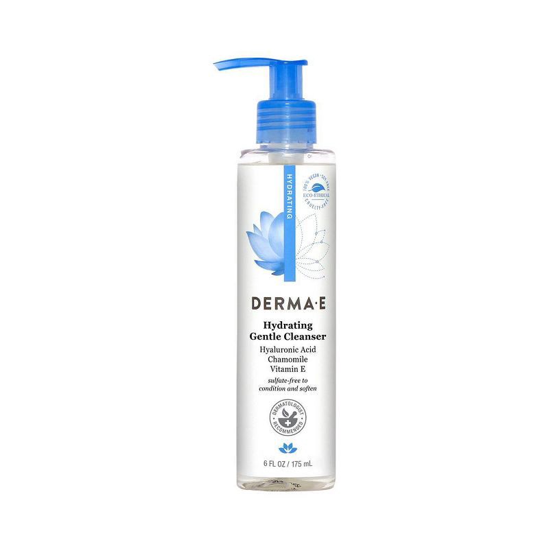 slide 1 of 10, derma e Hydrating Cleanser - Papaya & Chamomile - 6 fl oz, 6 fl oz