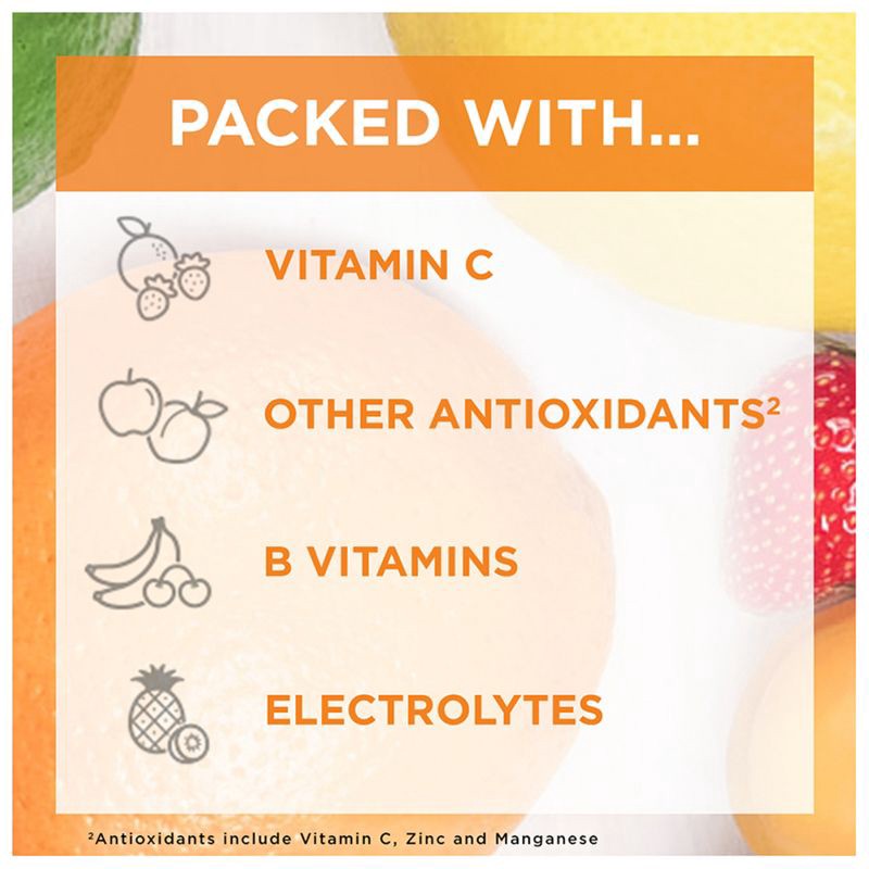 slide 7 of 8, Emergen-C Immune+ Powder Drink Mix with Vitamin C - Super Orange - 50ct, 50 ct