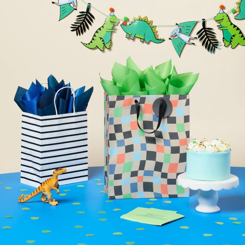 slide 2 of 3, 20ct Tissue Paper Blue/Green - Spritz™: Gift Bag Accessories, Birthday & Easter, 20 Pack, 20 ct
