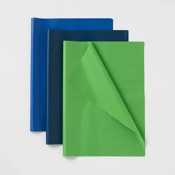 20ct Tissue Paper Blue/Green - Spritz™: Gift Bag Accessories, Birthday & Easter, 20 Pack