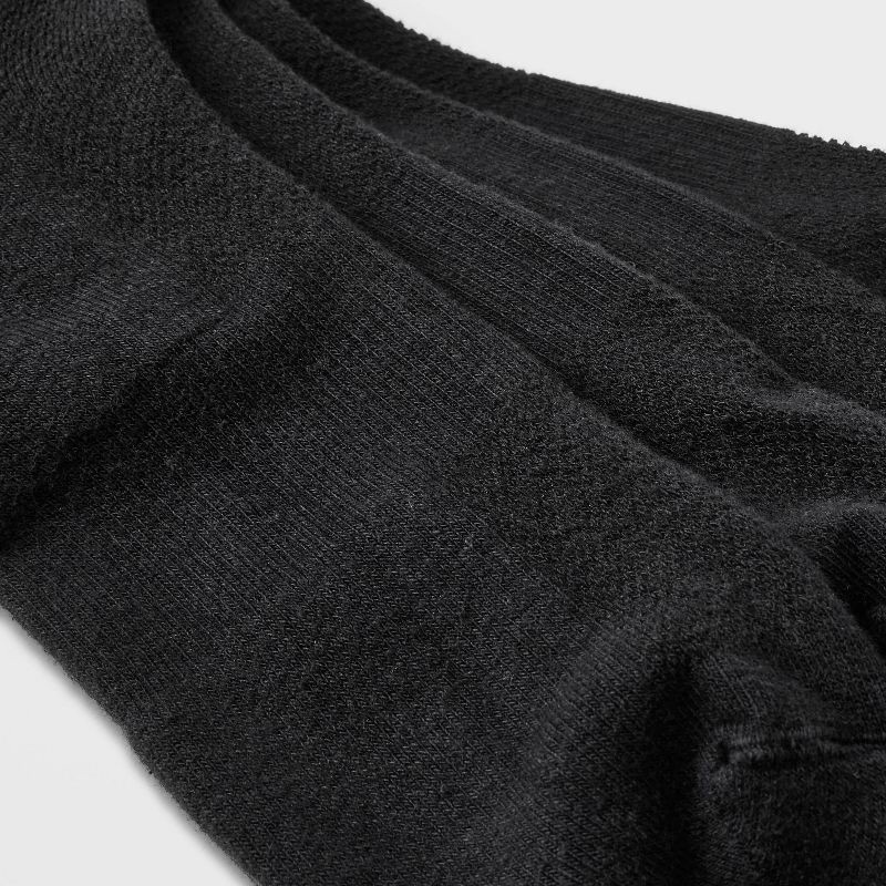 slide 3 of 3, Men's Odor Resistant Crew Socks 6pk - Goodfellow & Co™ Black 6-12: Arch Support, Reinforced Heel & Toe, 6 ct