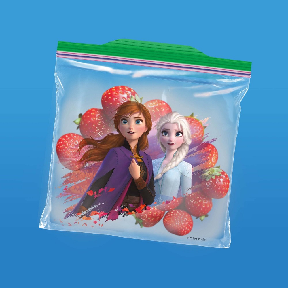slide 2 of 9, Ziploc Brand Sandwich Bags - Disney's Frozen 2 - 66ct, 2 x 66 ct