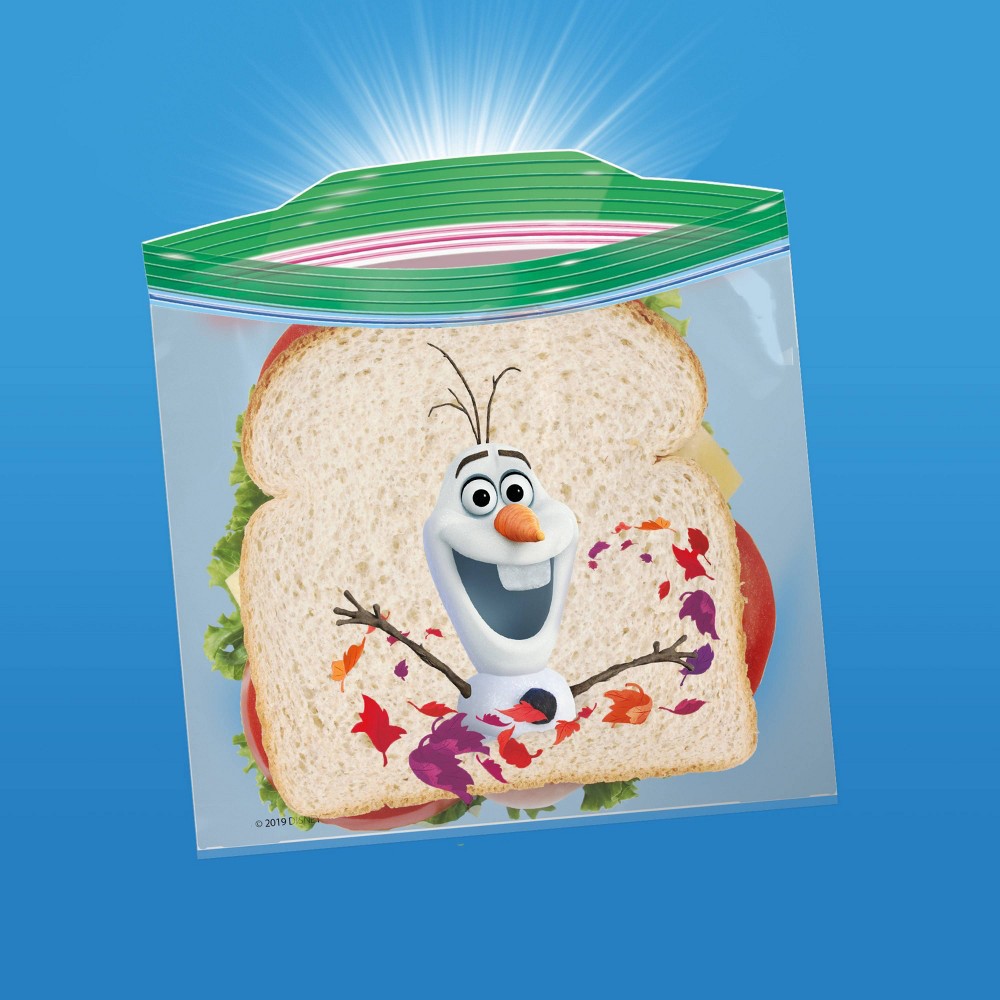 slide 4 of 9, Ziploc Brand Sandwich Bags - Disney's Frozen 2 - 66ct, 2 x 66 ct