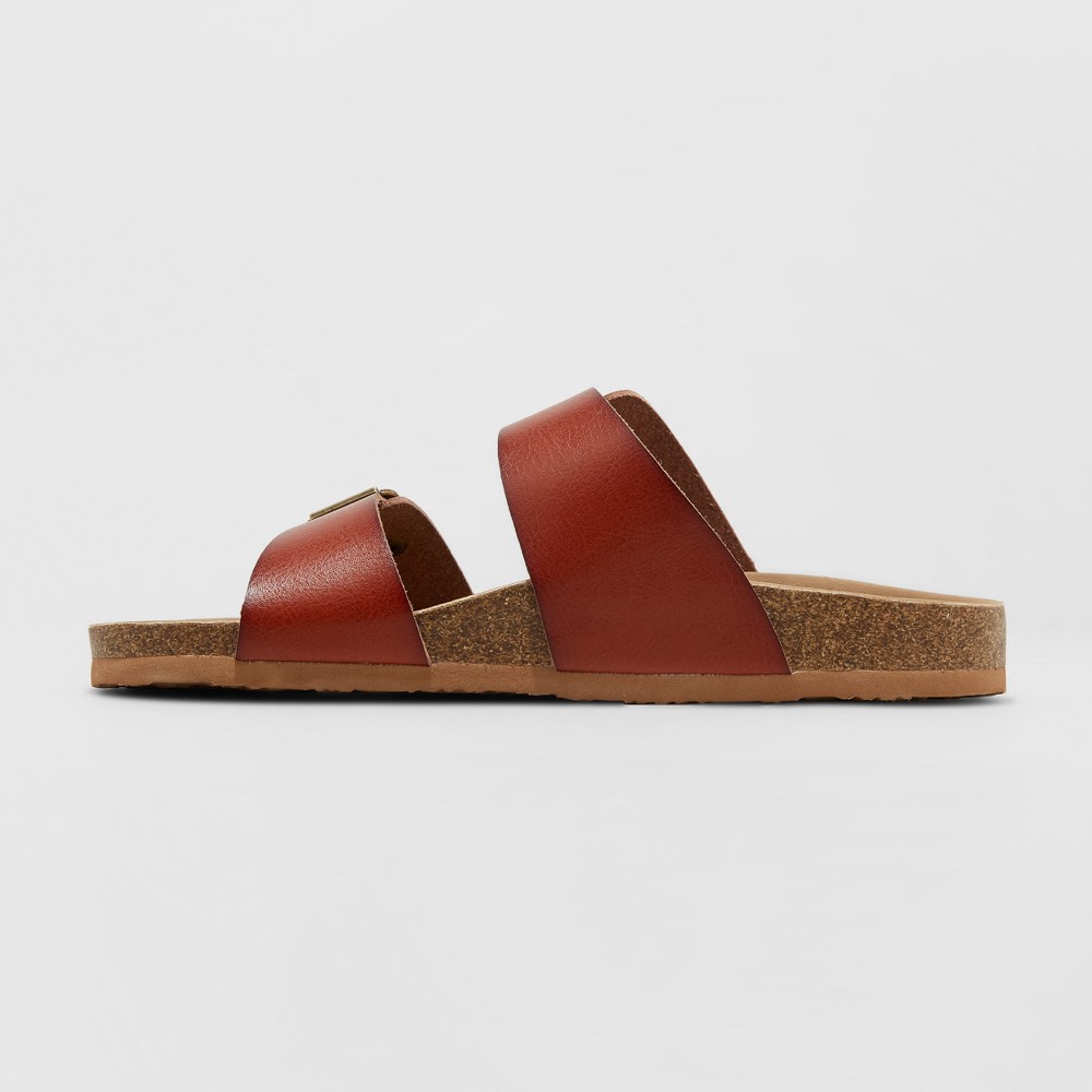 slide 2 of 3, Women's Mad Love Keava Footbed Sandals - Cognac 9, 1 ct