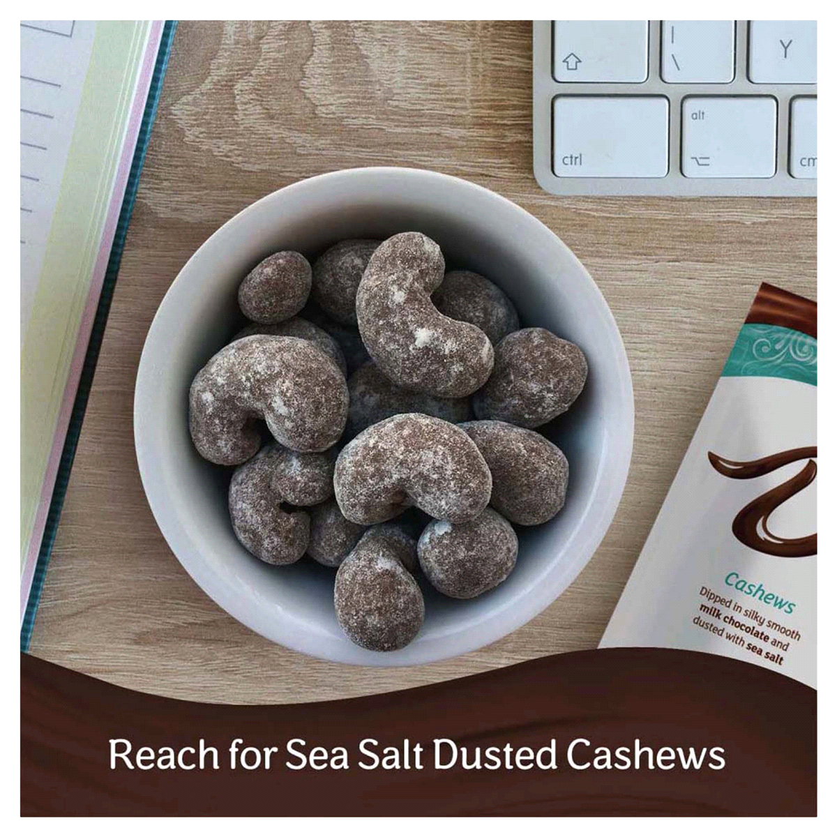 slide 5 of 9, DOVE Cashews With Sea Salt and Milk Chocolate Candy Bag, 5 oz