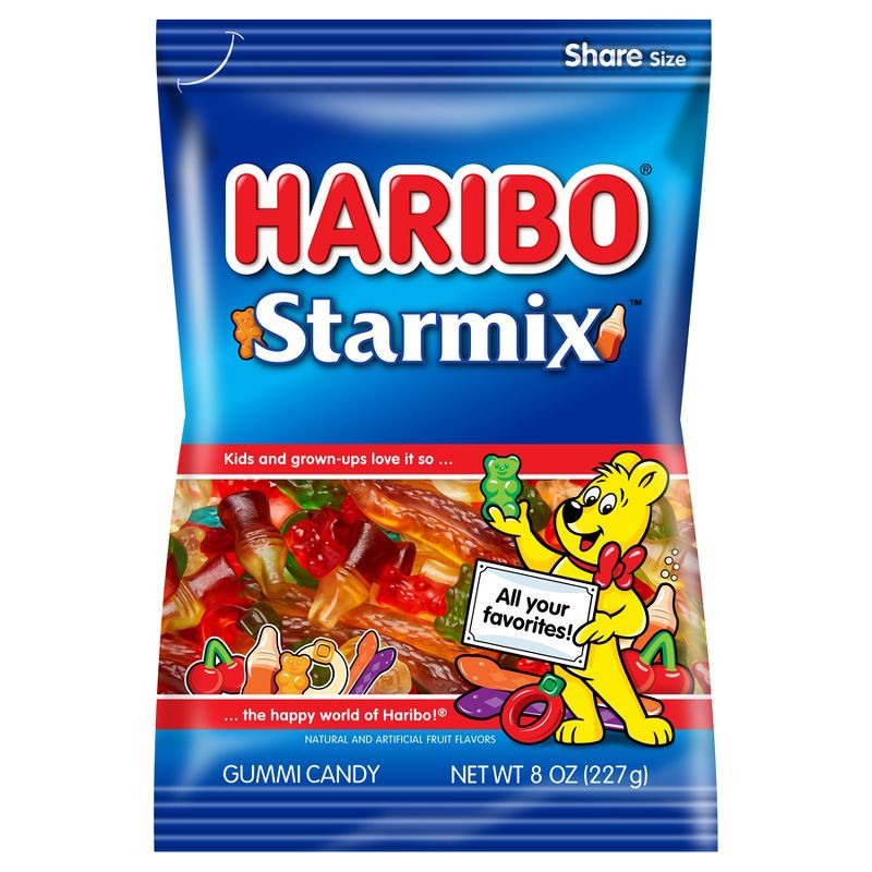 slide 1 of 1, HARIBO Starmix Gummi Candy - 8oz, 8 oz